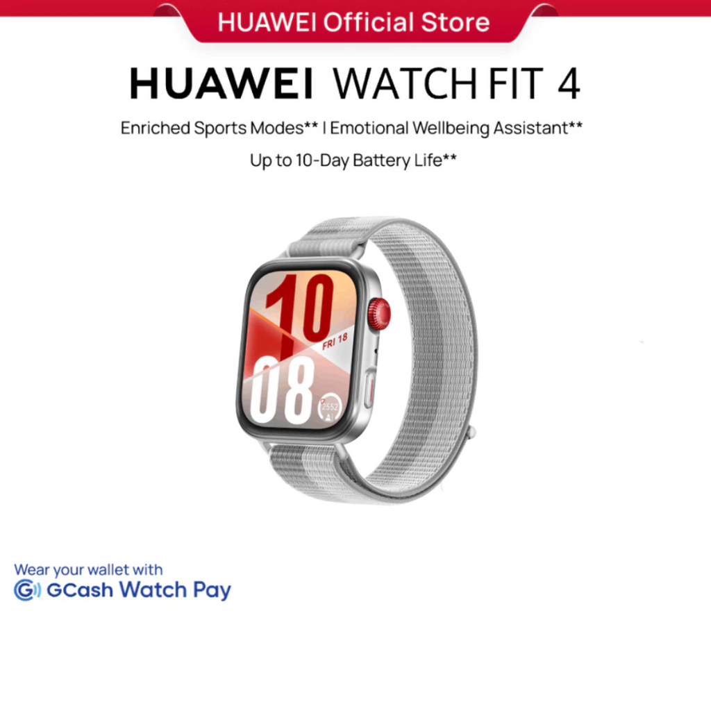 HUAWEI WATCH FIT 4 Series Smartwatch | ECG*| Health Management | Precise Positioning | Golf & Diving* | Up to 10-Day Battery Life | Compatible to iOS & Android