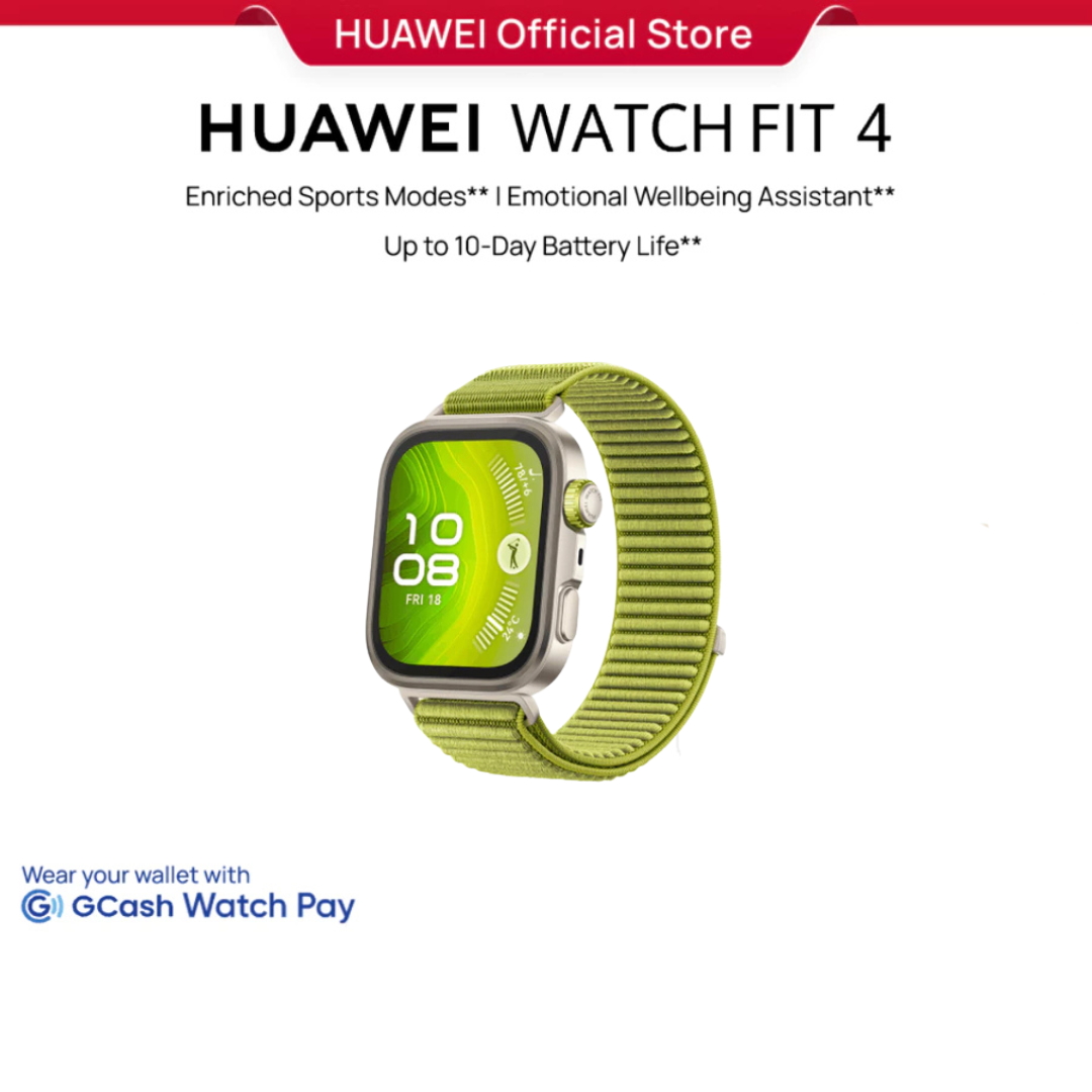 HUAWEI WATCH FIT 4 Series Smartwatch | ECG*| Health Management | Precise Positioning | Golf & Diving* | Up to 10-Day Battery Life | Compatible to iOS & Android