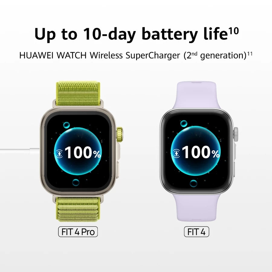 HUAWEI WATCH FIT 4 Series Smartwatch | ECG*| Health Management | Precise Positioning | Golf & Diving* | Up to 10-Day Battery Life | Compatible to iOS & Android